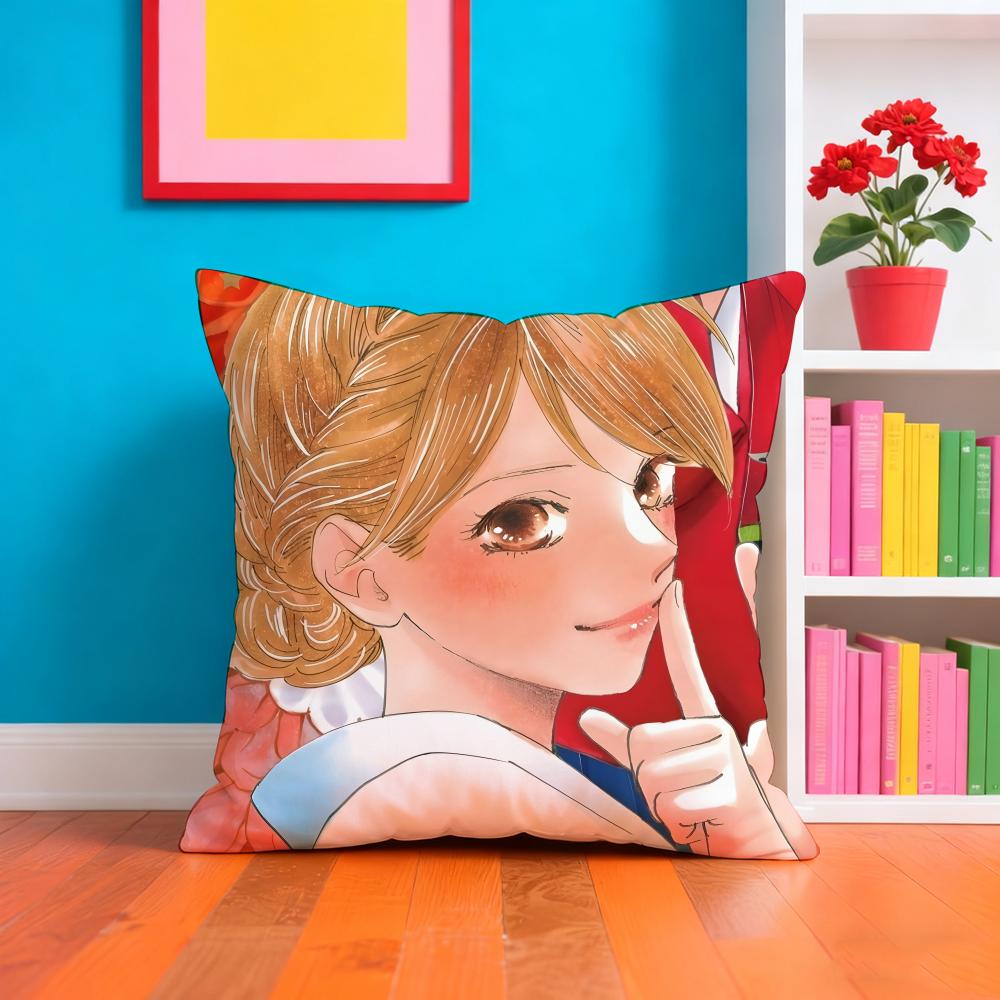 C-chihayafuru Аниме Наволочка Наволочка Плюшевая Ткань Мягкая Двусторонняя Печать Домашний Диван Высококачественная Подушка