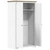 BODO Wardrobe White & Brown 99 x 53.5 x 173 cm Pine Wood