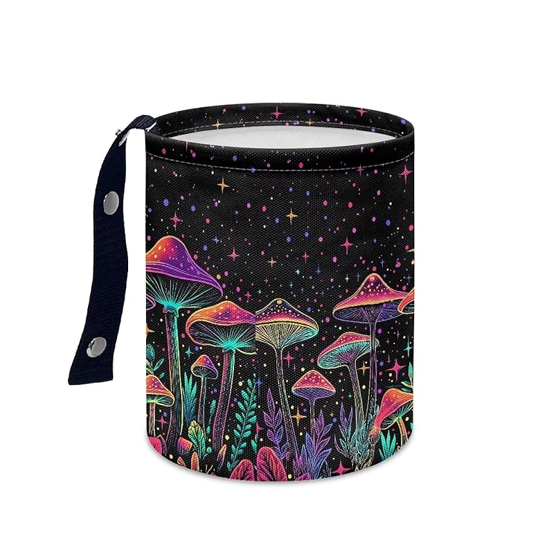 Daisy Cute Collapsible Portable Trash Can for Car Front Seat, Back Seat, Floor, Headrest Rubbish Bin