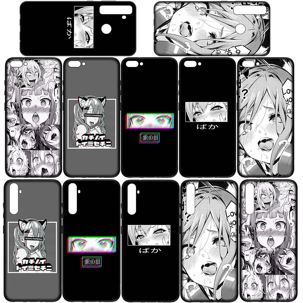 Для iPhone 17 16 15 Xiaomi Poco F7 F8 X7 X6 C85 C75 C71 M8 Redmi Note 14 13 12 Pro Max 14C 13C 15C A3 A4 Чехол Ahegao Харадзюку Аниме Девушка Ваифу Обложка