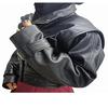 Women's Oversize Street Wear Bomber Lambskin Streetwear Bulky Leather Loose Fit Coat Women Casual Wear Biker Jacket Real Leather Ladies Jacket