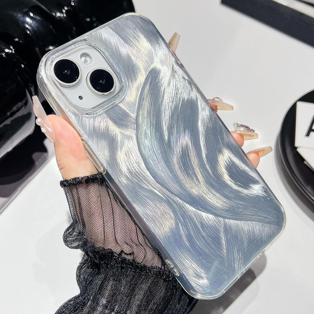 Laser Phone Case for iPhone 11 12 13 14 15 Pro Max 11 14 13 15 Laser Feather Glitter Shockproof Back Cover for iPhone 14 12 13 Pro
