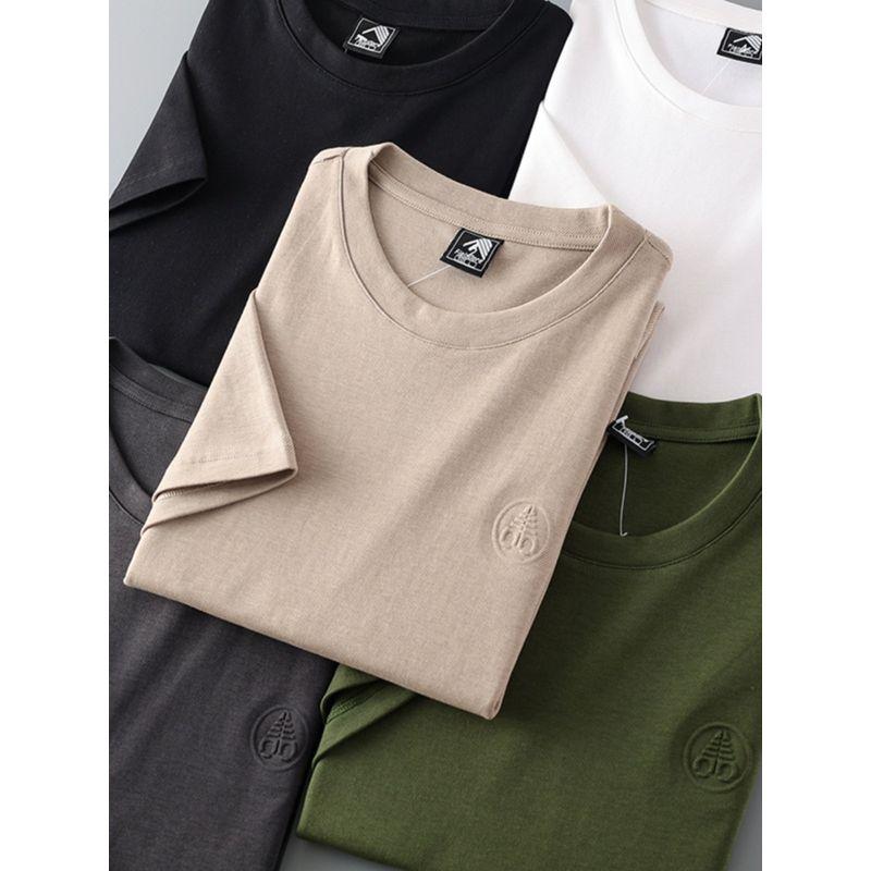 Heavy Weight Retro Men Summer Export Short Sleeve T-Shirt