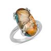 Natural Oval Shape Oyster Turquoise Solid 925 Sterling Silver Prong Set Ring For Women & Girls Size 5 To 12