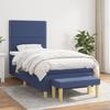 3137051 vidaXL Divan-lit Tapissier Avec Matelas Bleu 90x200 Cm Tissu