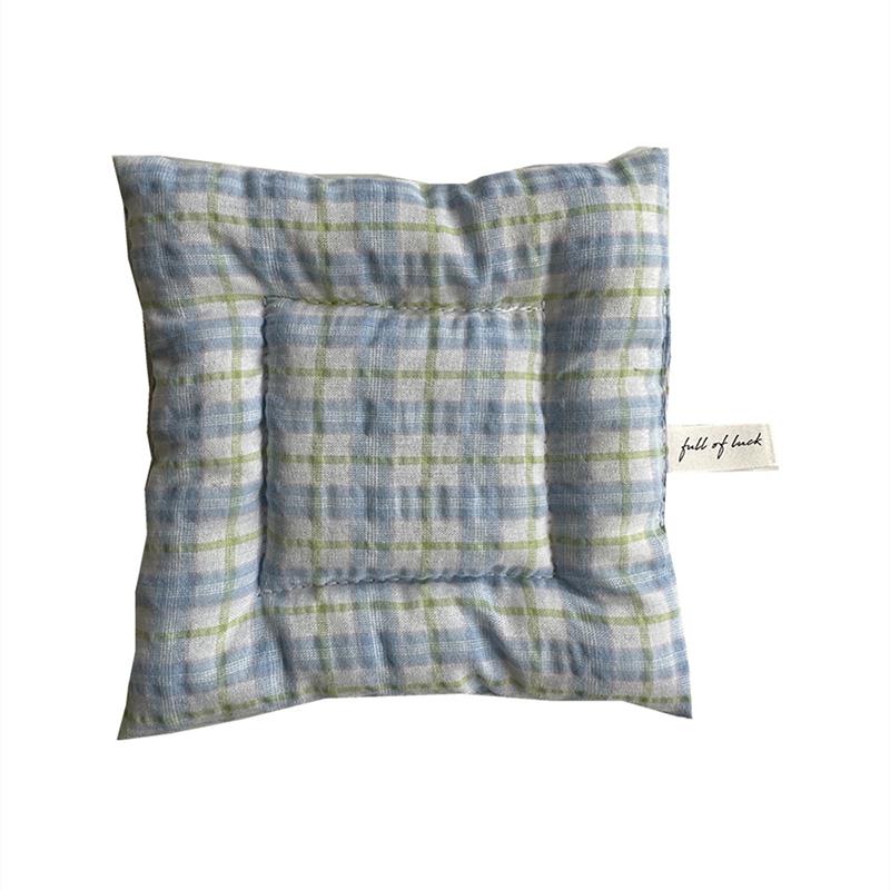 1шт корейский Ins обеденный стол кухонный клетчатый стеганый подстаканник из хлопка и льна