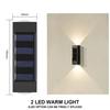 2/4/6 Led Solar Lights Outdoor Waterproof Atmosphere Up And Down Wall Lamp Solar Energy Lighting For Garden Yard Street Decor