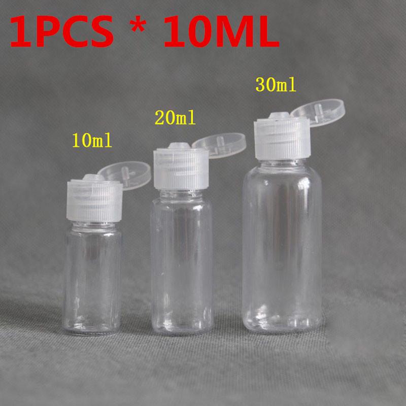 10/20/50PCS Plastic Empty Bottle Travel Lotion Liquid Bottles Dispenser Sample Flip Cap 5/10/20/30 ML