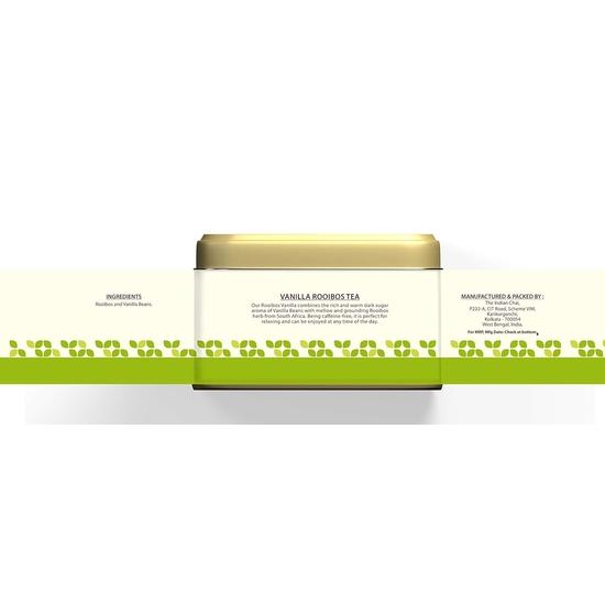 Индийский чай - ванильный ройбуш 50 грамм с ванильными бобами для сна, снятия стресса, укрепления иммунитета и снижения веса