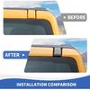 Windshield Pillar Cover Roof Rail Luggage Rack Mounting End Cap Trim Compatible with Ford Bronco Accessories 2021-2025, Carbon Fiber