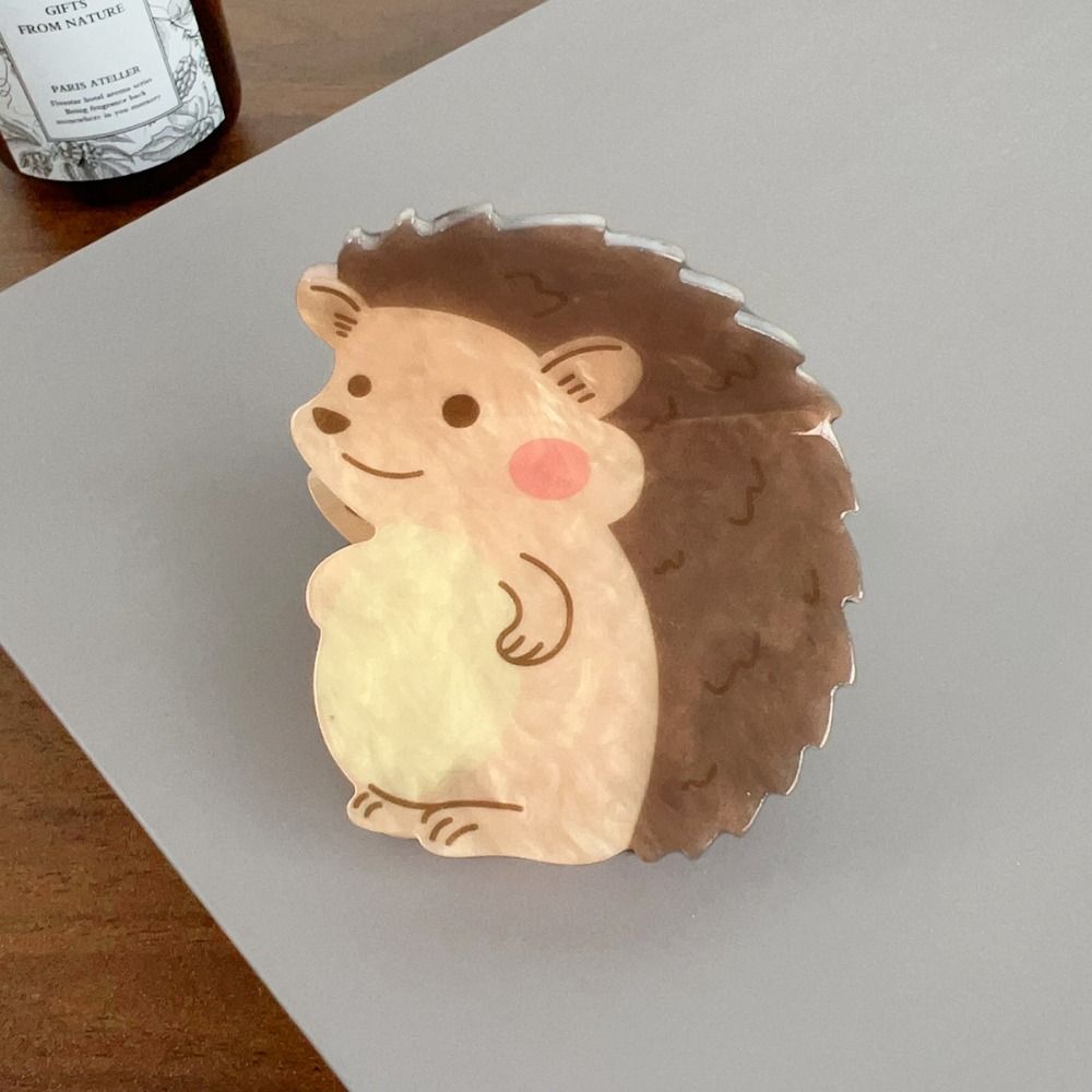 Улитка Акриловый коготь для волос животных Лев Мультфильм Акула Заколка для волос Kawaii Кошка Ежедневно