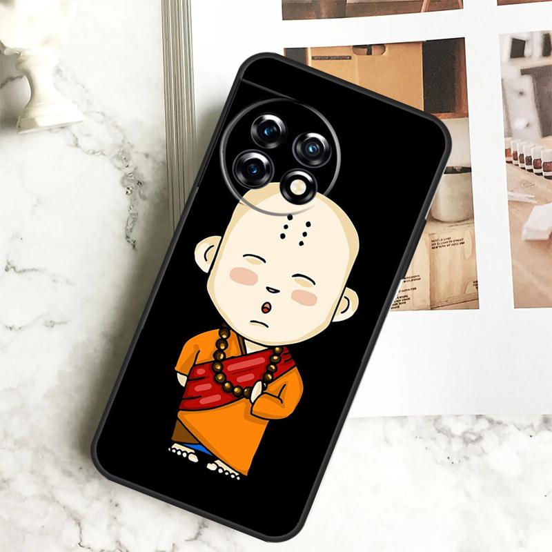 Cute Buddha Monk Zen Buddhism Case For OnePlus 12 12R 11 9 10 Pro 10R 9R 8T 10T Nord 3 CE 2 Lite 2T N10 N20 N30 CE4 Cover