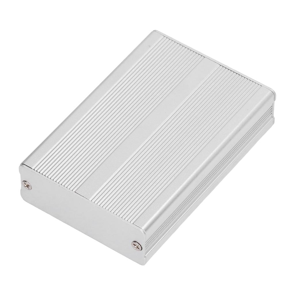 Aluminium Electric Box Waterproof Junction Enclosure Case Integrated for DIY Silver 24x69x100mm