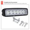 Led Work Light Strip Shape Light Bar 6000K Flood Spot White Off Road Head Car Light Ip67 Auto Parts For Multiple Scenes