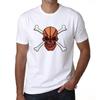 Men's Graphic T-Shirt - Angry Skull With Crossbones Shirt for Men