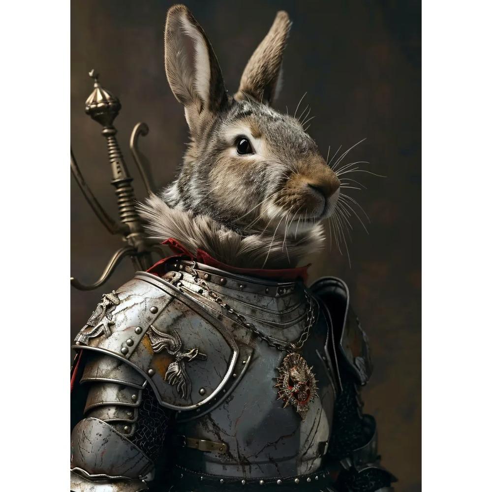 Interesting Rabbit Professional Portrait Posters Game Chef Hero Modern Prints Canvas Wall Art Pictures Home Living Room Decor