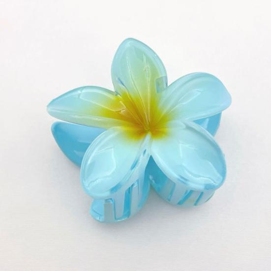 3/6 шт., заколка для волос в форме цветка для девочек, градиентный цвет, заколка для волос с противоскользящими зубцами, заколка для волос в виде акулы, аксессуары для волос