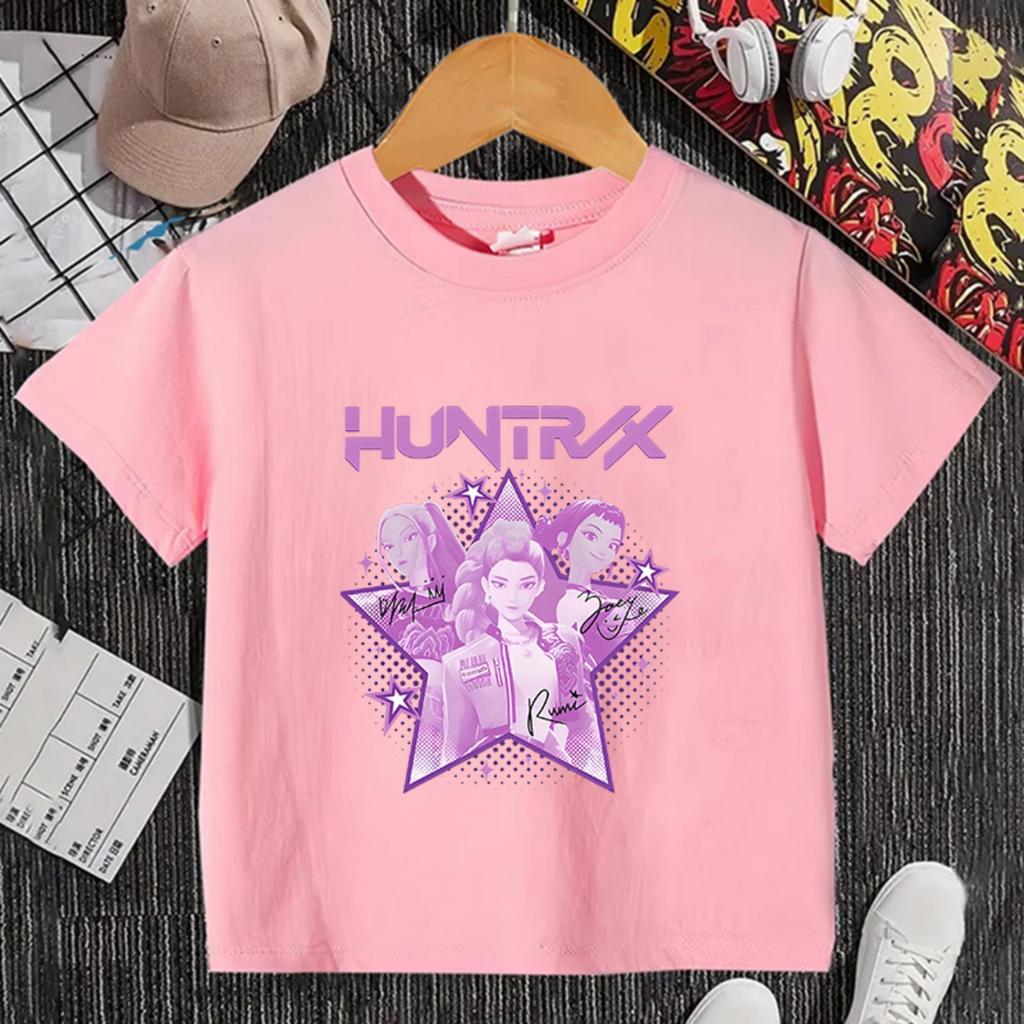 Children's Casual Printed Round Neck Short-sleeved Top