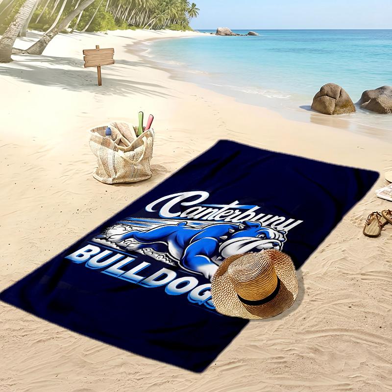 bulldogs Printed Quick Dry Beach Towel Super Absorbent Soft Lightweight Bath Towel for Pool Summer Travel