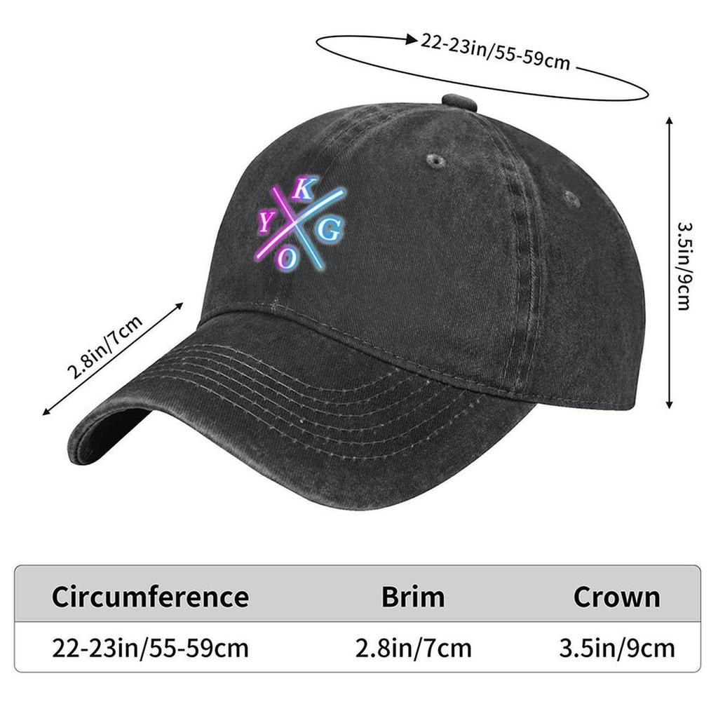 kygo on neon Baseball Cap New Hat birthday Vintage Anime Hat Womens Beach Mens