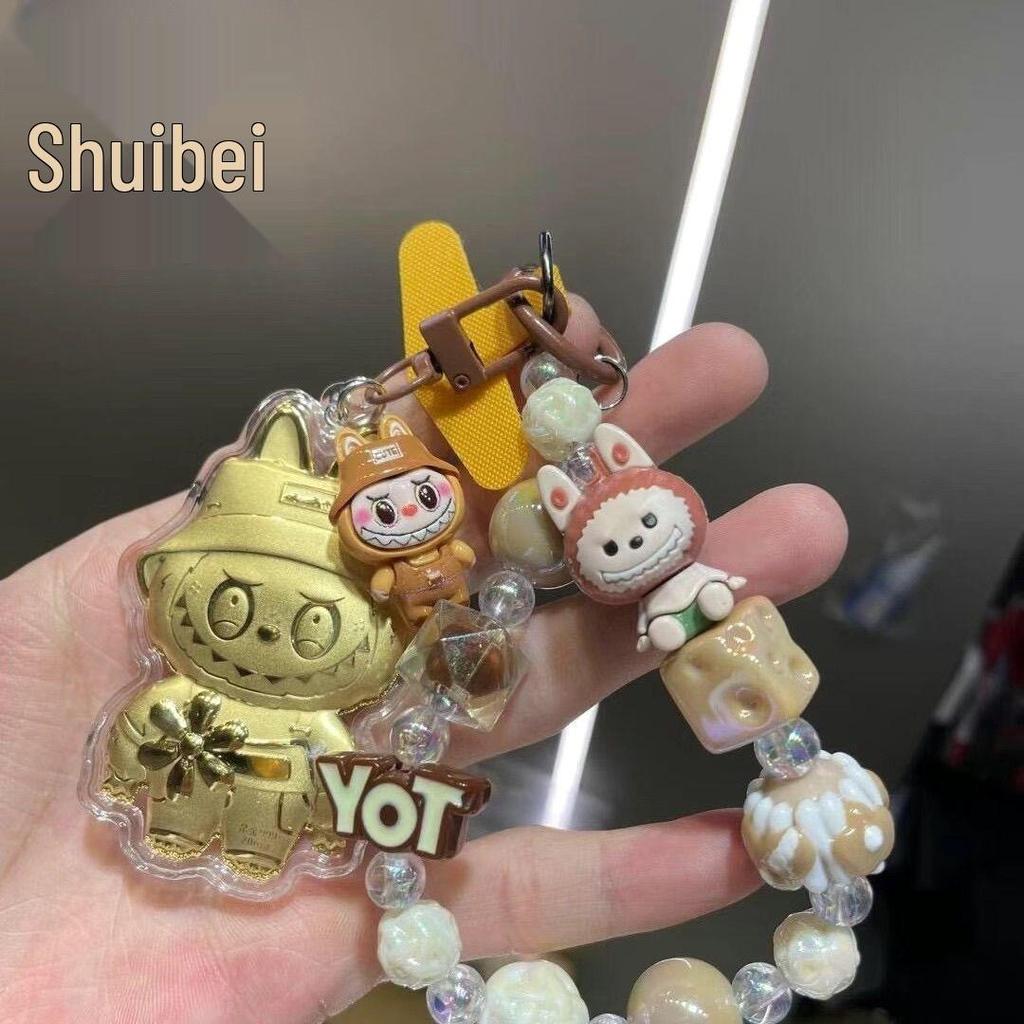 Золотой брелок Cinnamoroll и кожаная сумка для телефона с монограммой и высококачественным подвесом-шармом