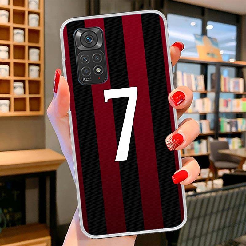 Чехол для телефона FootBall SuperStar Номер C 7 10 Для Xiaomi Redmi Note 15 14 13 12 11 10 Pro Plus 14S 12S 11S 11T 11E 10S Мягкий