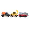 3pcs Magnetic Train Toy Smooth Driving Exquisite Fun Safe Long Lasting Use Locomotive Train Set for