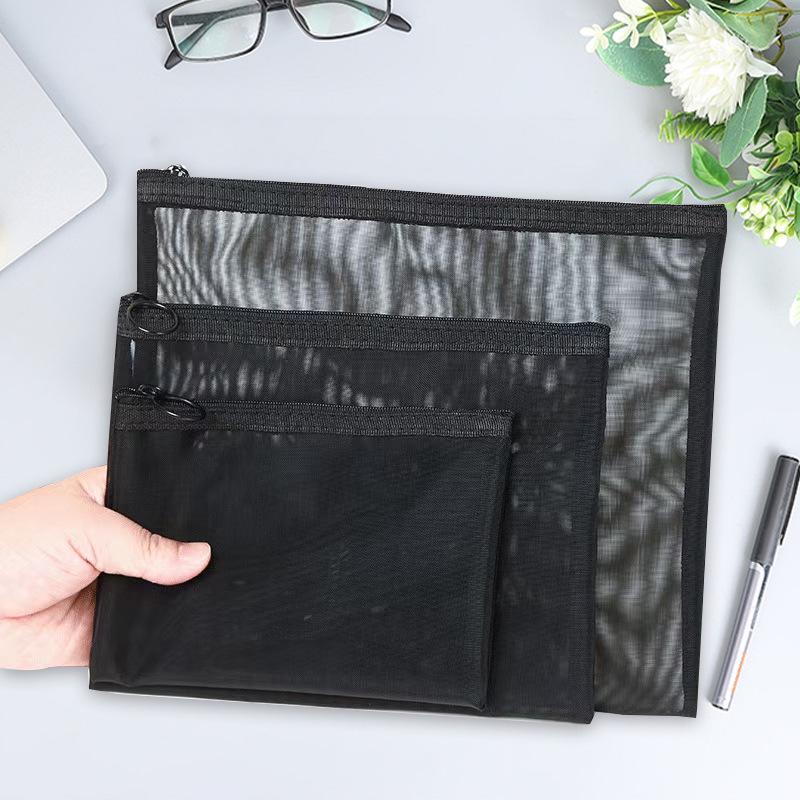 Портативная зашифрованная сетчатая нейлоновая сумка-органайзер для макияжа и туалетных принадлежностей