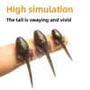 Soft Material Soft Fishing Lures with hook Artificial Worm Shape Bionic Tadpole Bait  Lure Fishing