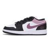 Air Jordan 1 износостойкие нескользящие низкие винтажные баскетбольные кроссовки мужские Черно-бело-розовые 553558-131(Команда85-)