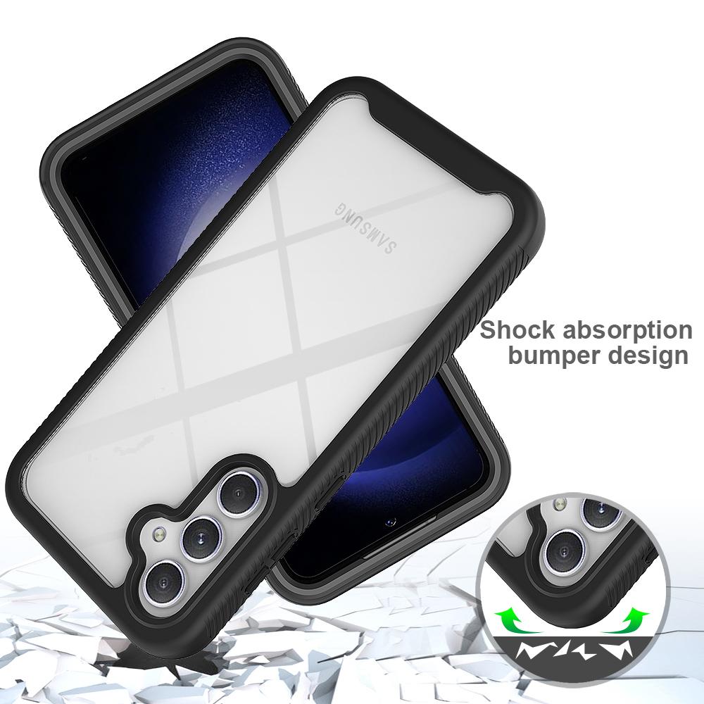 Чехол Full Coverage для Samsung Galaxy S25 Plus S24 Ultra S23 FE A56 5G Funda Capa Противоударный чехол из ТПУ/ПК со встроенной защитной пленкой для экрана