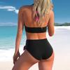 Plus Size Women Sexy High Waist Bikini Two Piece Bandeau Bikinis Hot Set 2024 Swimsuits Push Up Swimwear Women Beach Bathing Suit Biquini