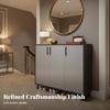 3-Door Entryway Sideboard with Drawers Modern Design Footwear Organizer Large Capacity Wide Countertop for Homeowners, Hallway