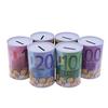 Euro Dollar Money Box Safe Cylinder Piggy Bank Banks For Coins Deposit Boxes