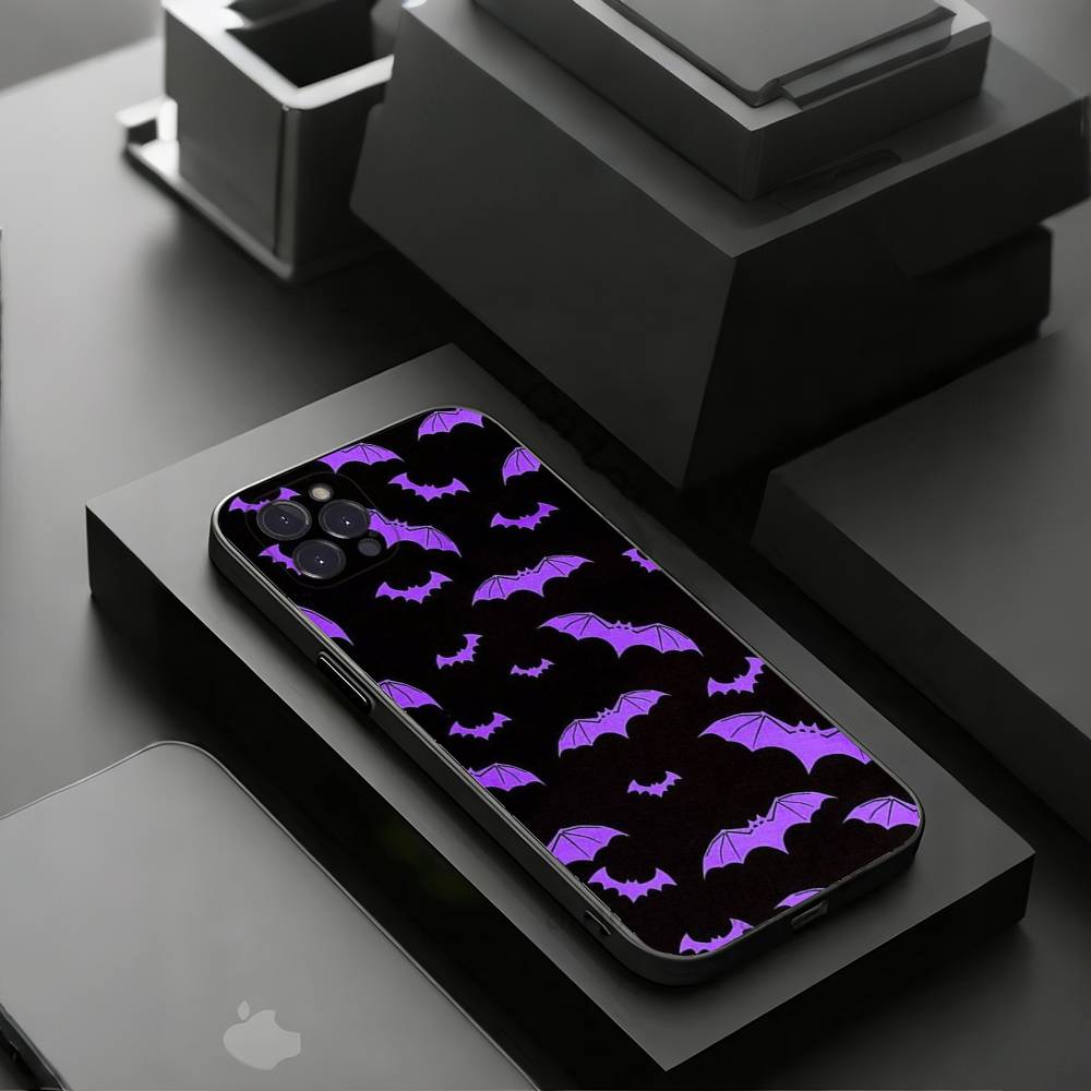 Готический Чехол-Бэтмен для iPhone 17 16 15 14 13 12 11 Pro Xs Max Mini Plus Противоскользящий Ударопрочный Жесткий
