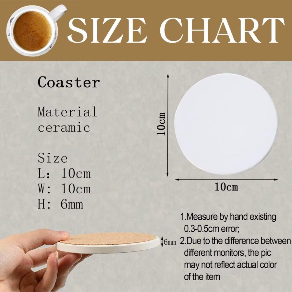 Круглые впитывающие керамические каменные подставки с пробковой основой, мраморные подставки для стола, подарок на новоселье для украшения дома