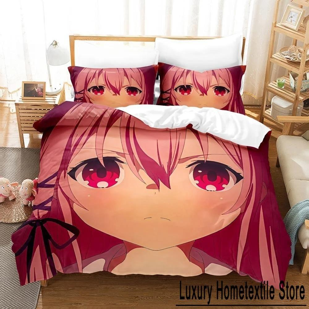 Комплект простыней с 3D-принтом и рисунком аниме Engage Kiss, комплект постельного белья Single Twin Full Queen King Size, комплект постельного белья для взрослых и детей, пододеяльники для спальни