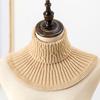 1Pc Scarf Knitted Fake Collar Warm Windproof Detachable