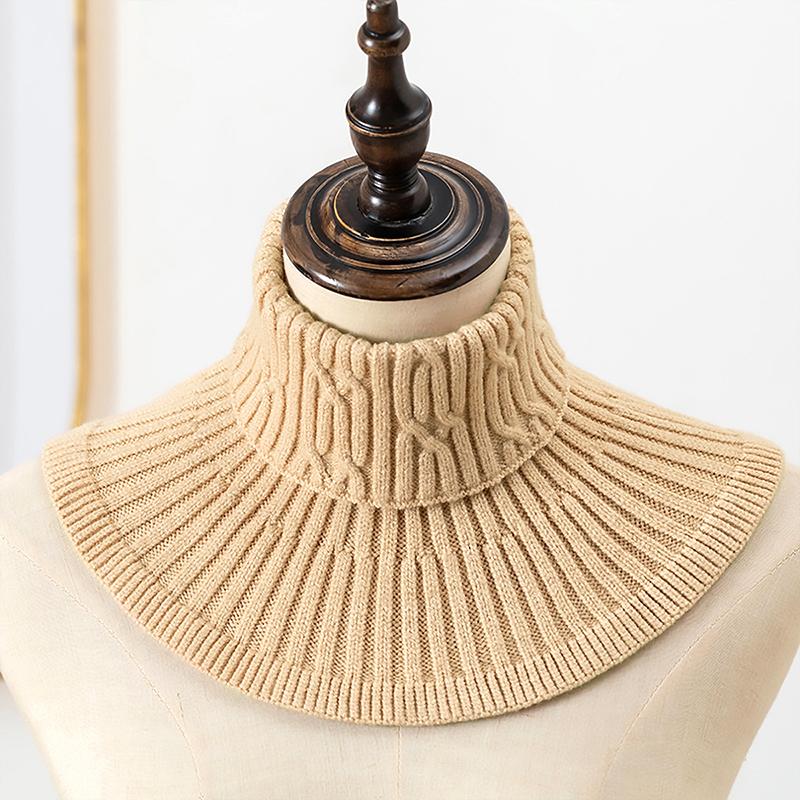1Pc Scarf Knitted Fake Collar Warm Windproof Detachable
