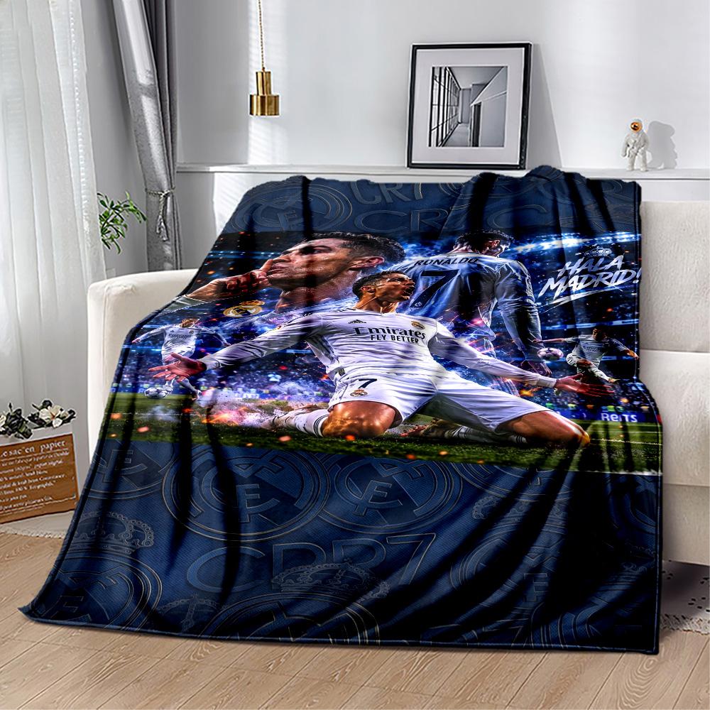 Cristiano Ronaldo 63 Blanket Comfortable Perfect for Office Bed Livingroom Four Seasons Universal Warmthful Decor Gift for Travel Home Birthdays