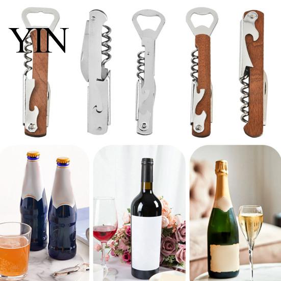 Kitchen Gadgets for Home 3-in-1 Wine And Beer Corkscrew Bottle Opener, Compact Manual Durable Opener Tool, Multifunctional Bar Seniors