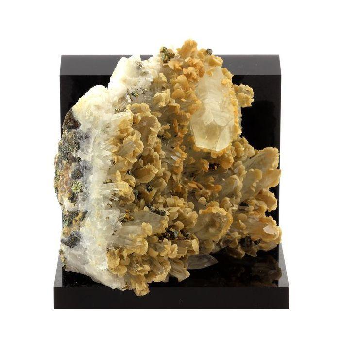 Quartz + Sidérite + Chalcopyrite 1985.0 carats