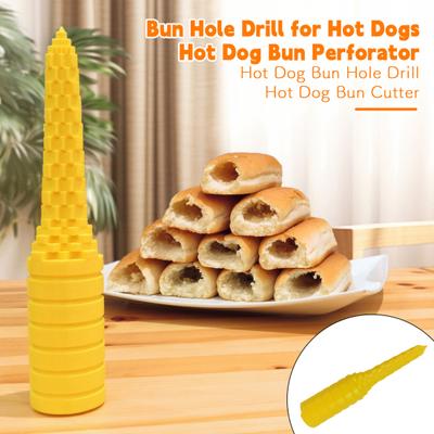 Дрель для отверстий в булочках для хот-догов Предотвращает протечки Приспособление для проделывания отверстий в булочках для сосисок