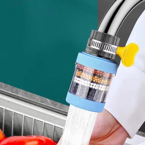 Фильтр для крана, 6 слоев, вращение на 360 градусов, брызгозащищенный, фильтр для насадки для водопроводного крана, кухонные принадлежности