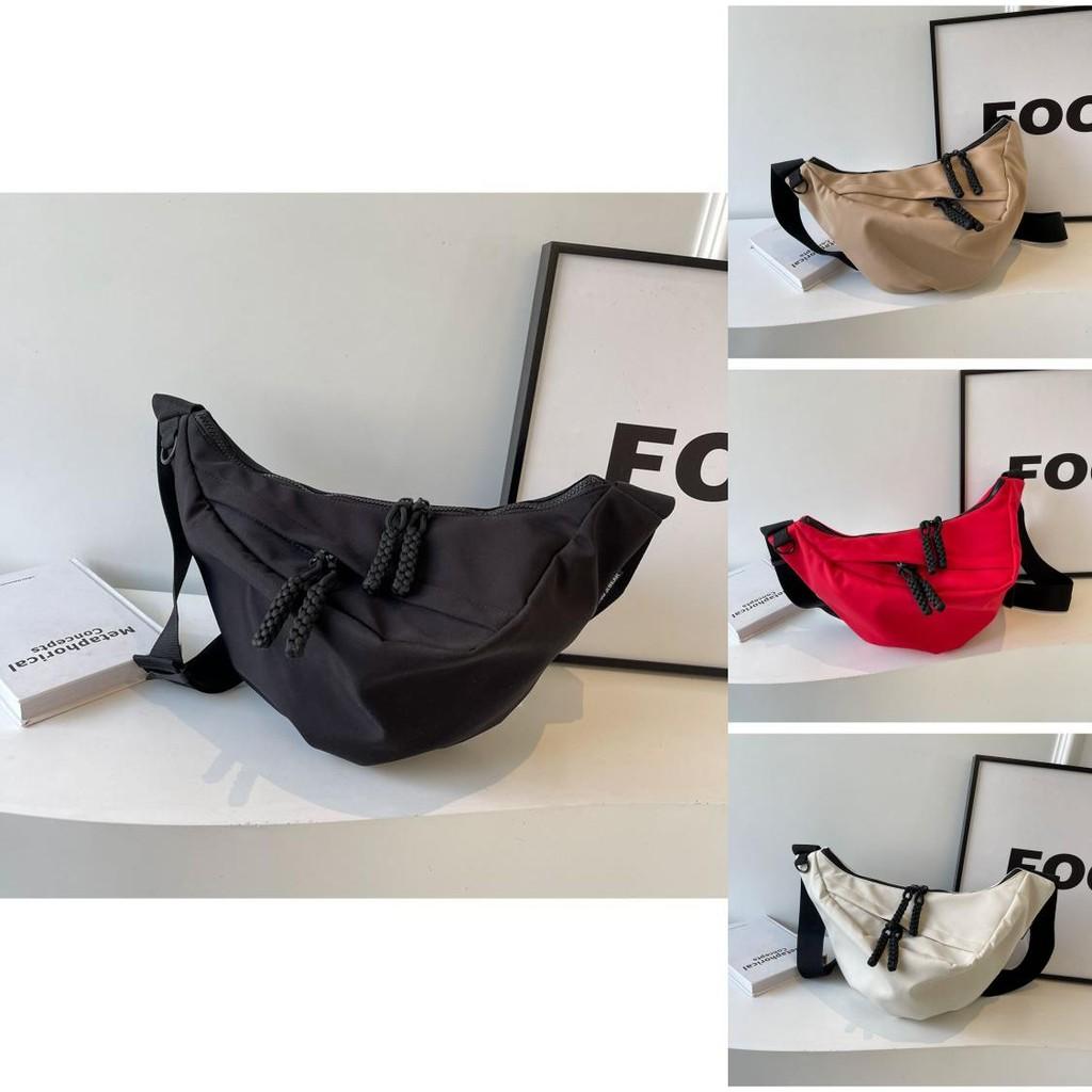 Trendy Gender-neutral Dumpling Bag For Women Stylish Casual Shoulder Bag In Soft Fabric