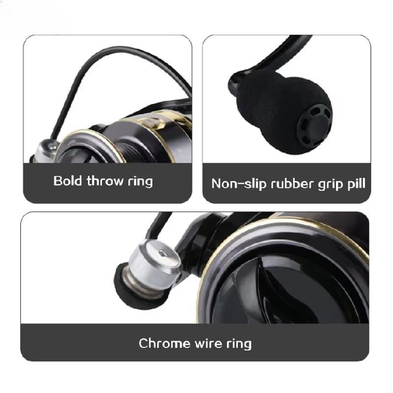 Новая мини-катушка для рыбалки серии 500/800, тормозное усилие 5 кг, рукоятка EVA, легкая катушка для рыбалки 12+1BB, высокая скорость, передаточное отношение 5,2:1 шпуля из сплава с металлической головкой