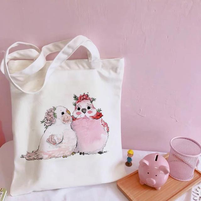 Женская холщовая большая сумка через плечо, художественная сумка для покупок, большая вместительная сумка в стиле панк, эстетика ретро, ​​картина в стиле Харадзюку.