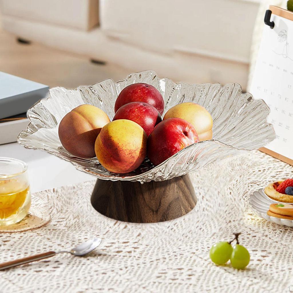 Фруктовница на ножке Поднос для хранения еды и закусок Модный сервировочный для центра стола