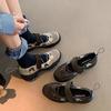 Edition Thick-soled Color Matching Sports Mary Jane Shoes Women's Retro Outer Wear Versatile Functional Single Shoes