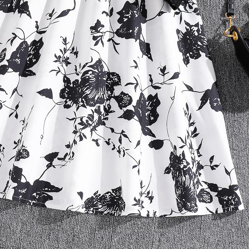 Детская одежда для девочек 8-12 лет, платье, новая весенняя коллекция, трикотажное лоскутное платье с длинными рукавами и принтом в стиле ретро, платье принцессы